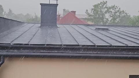 Burza z gradem w Tarnowie (Małopolskie)