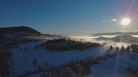 Widok na Babią Górę oraz Beskidy, Krzeszów (Małopolskie)