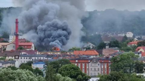 Pożar Biedronki Słupsk
