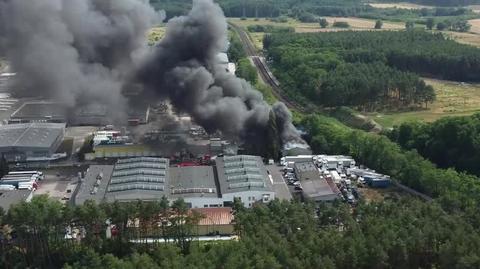 Pożar składowiska w Zielonej Górze