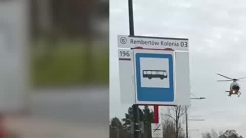 Lądowanie LPR na ul.Cyrulików w Rembertowie
