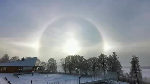 Słońca poboczne nad Mrągowem