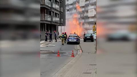 Pożar gazociągu we Wrocławiu