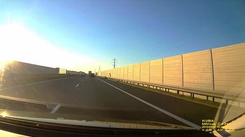 Biegacze na autostradzie A4