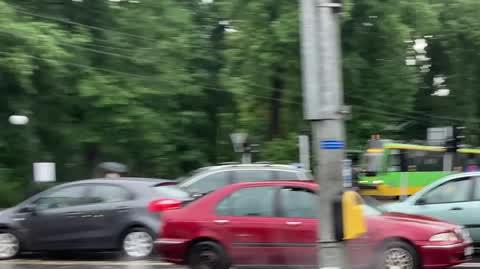 Poznański Sołacz po ulewie