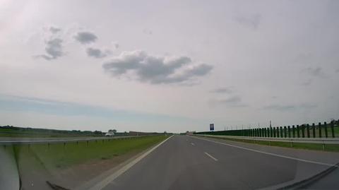 Rowerzysta na trasie S17