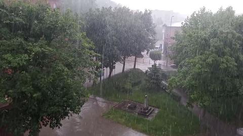 Ulewa nad Lęborkiem i burza