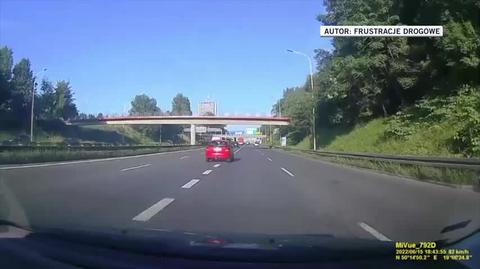 Awantura kierowców na A4 w Katowicach