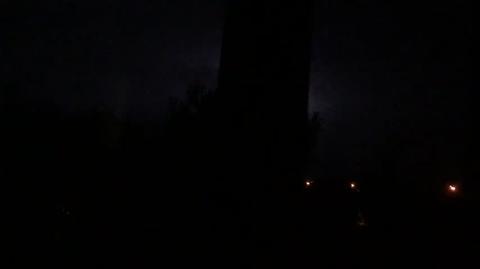 burza nad lasem kampinowskim/ widok z Arkuszowej