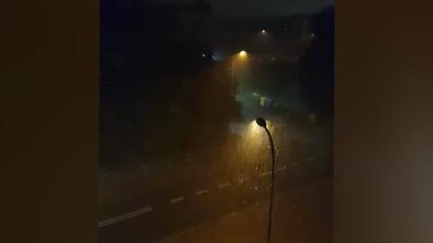 Burza nad Wałbrzychem ok 21:40