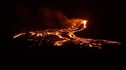 Film z erupcji Fagtadalsfjall 1
