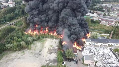 Duży pożar w Sosnowcu 16