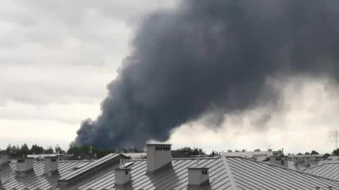 Pożar w okolicy Powsina