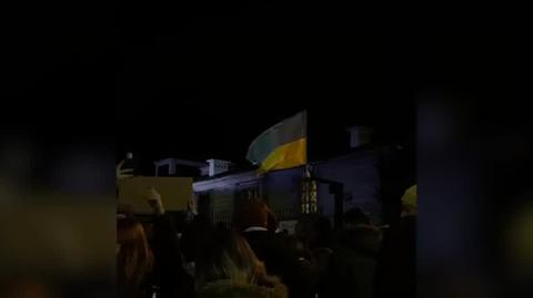 Ukrainka o sytuacji w Ukrainie, protest w Warszawie