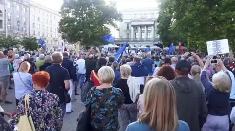 Protest w Poznaniu-Plac Wolności- 10-08-2021