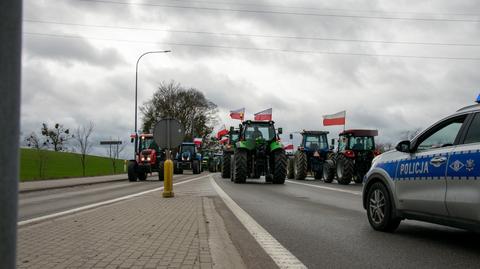 Liczne protesty rolników. Na przejściu granicznym w Medyce wysypali ukraińskie zboże z wagonów