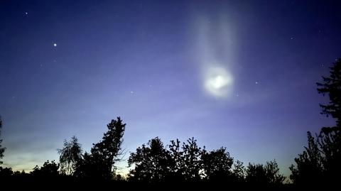Na polskim niebie pojawiła się rakieta firmy SpaceX. Niektórzy pomylili ją z UFO