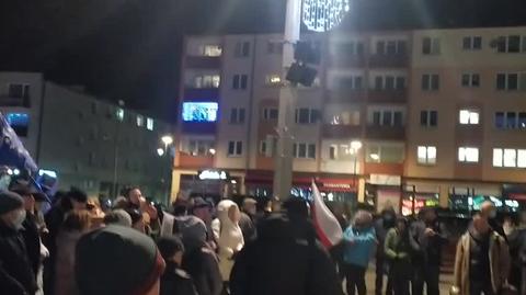 Protest w sprawy lex TVN w Lęborku