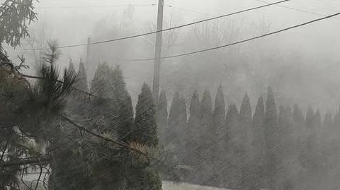 Burza śnieżna w Czchowie