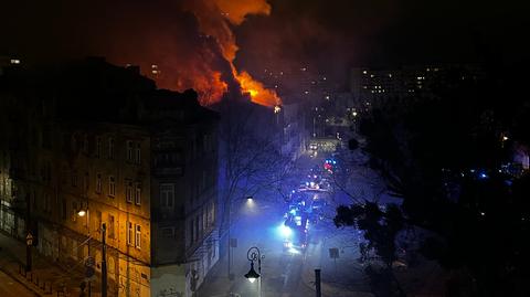 Pożar kamienicy na Pradze Północ - Folwarczna