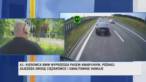 Kierowca o zdarzeniu na A1