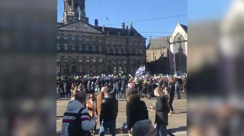 Protest przeciwko wojnie na Ukrainie - Amsterdam