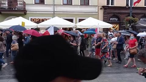 Protest w obronie wolnych mediów