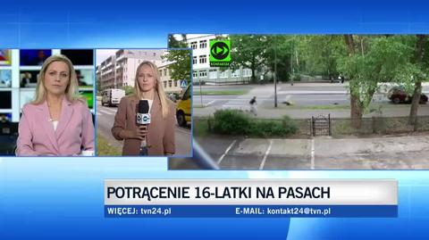 Nastolatka weszła na pasy, potrąciło ją auto