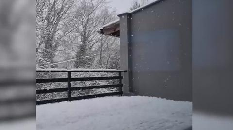 Śnieg dotarł do Zielonej Góry