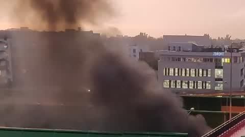 bemowo, pożar auta, trasa s8