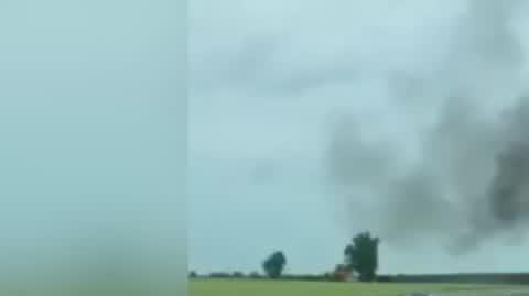 Pożar samochodu na A1