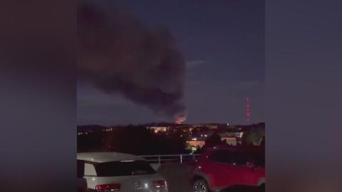 Pożar hali w Gdyni