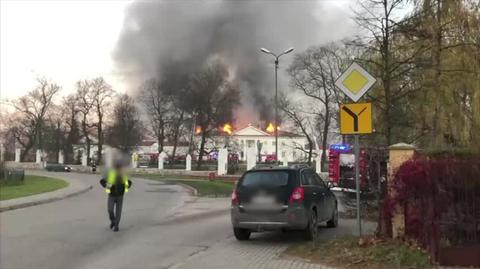 Pożar pałacu w Korczewie