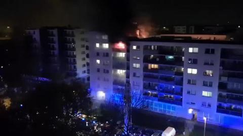 Pożar mieszkania przy ulicy Pełczyńskiego na warszawskim Bemowie