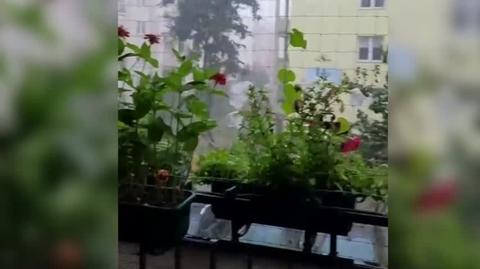 Burza z gradem w Toruniu