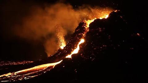 Film z erupcji Fagtadalsfjall 5