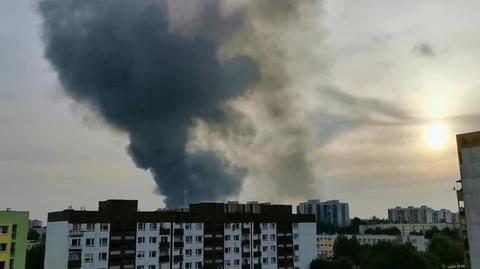 Sosnowiec pożar zbiorników z chemikaliami