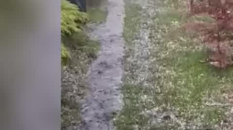 Gradobicie w Sosnowcu