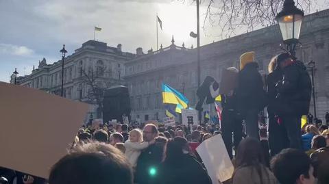 Protest Londyn za Ukraina