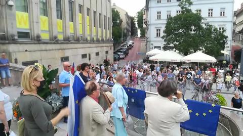 Manifestacja Wolne Media Bielsko-Biała