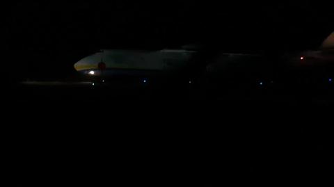 An-225 Mrija nocne lądowanie Rzeszów Jasionka