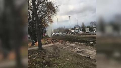 Uszkodzony gazociąg w Łodzi