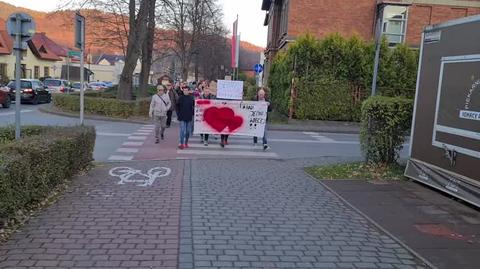 Protest w Suchej Beskidzkiej