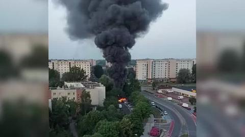 Pożar wiaty śmietnikowej na ul