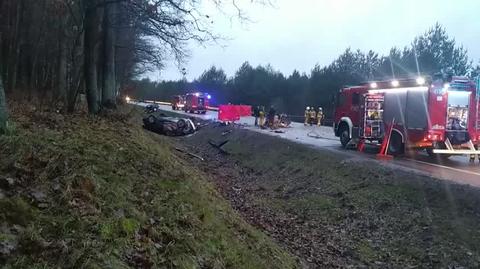 Doszło się do tragiczny wypadek na DK6 w Leśnicach pod Lęborkiem