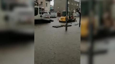 Miejscowość Rydułtowy - zalane ulice