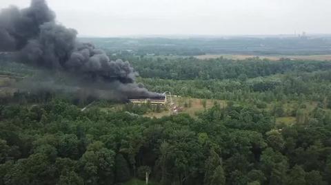 Pożar w Kaczycach woj. Ślaskie