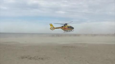 Wypadek na plaży w Jastrzębiej Górze