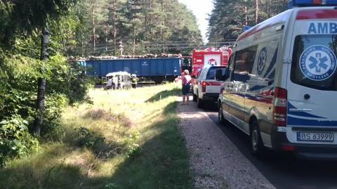 Wypadek na przejeździe w okolicach Augustowa