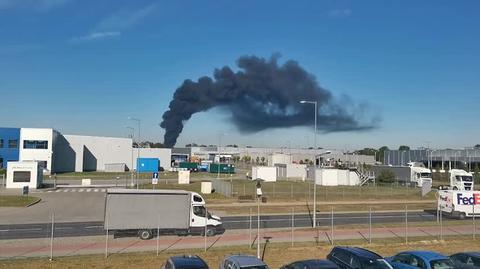 pożar naczepy Konradowo Nowa Sól 